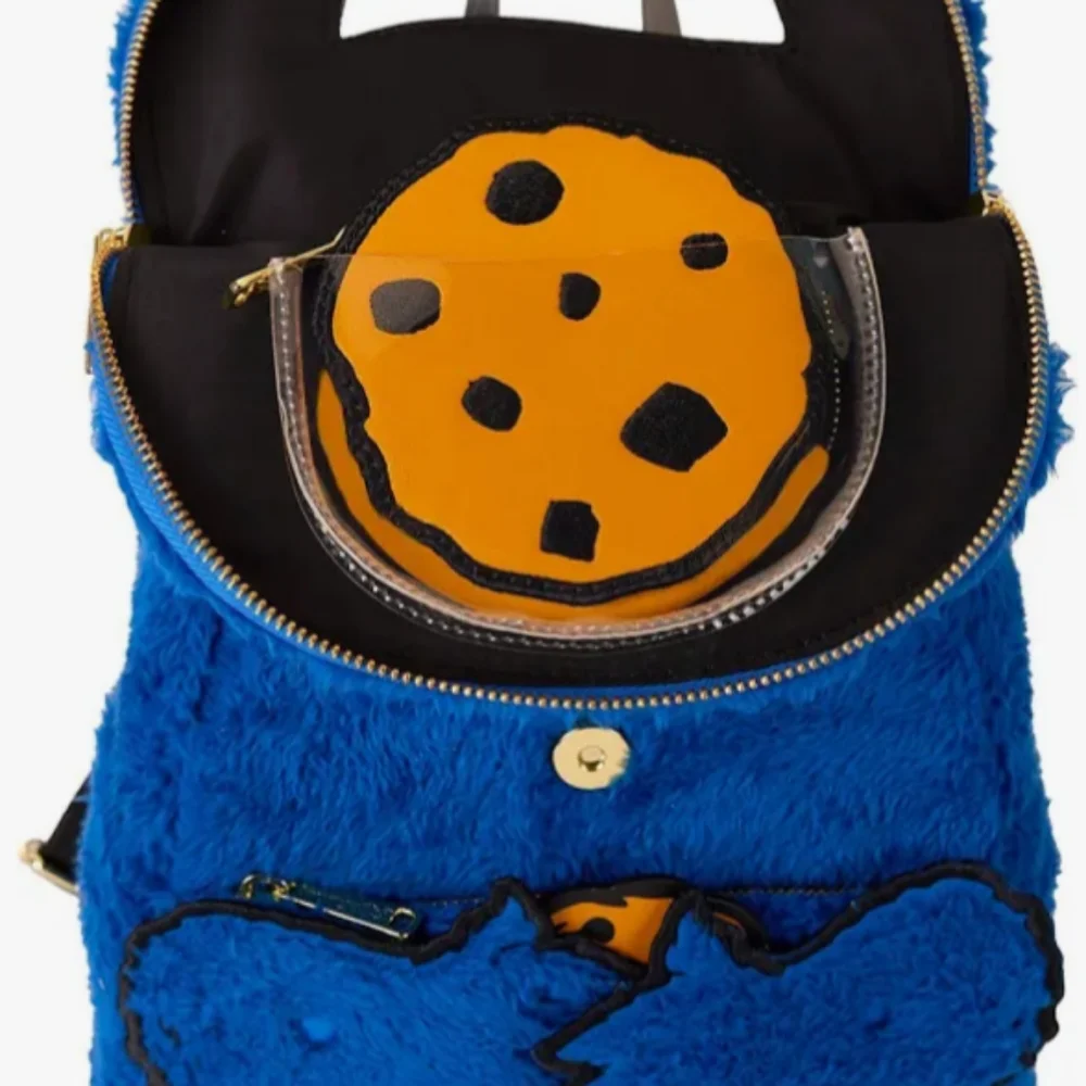 Loungefly Blue Cookie Monster Mimi back Pack Disney